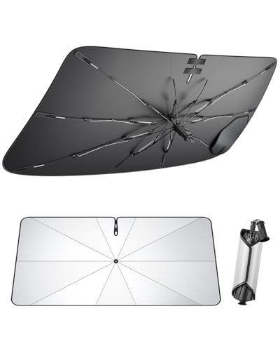2026革新デザイン トヨタ アクア MXPK10 MXPK11 MXPK15 MXPK16用 2021.7?現行専用 サンシェード 傘型 10本強化骨 車用フロントサンシェード 折りたたみ式 先端吸盤付き 密着 UVカット99% 紫外線対策 bdb4b386