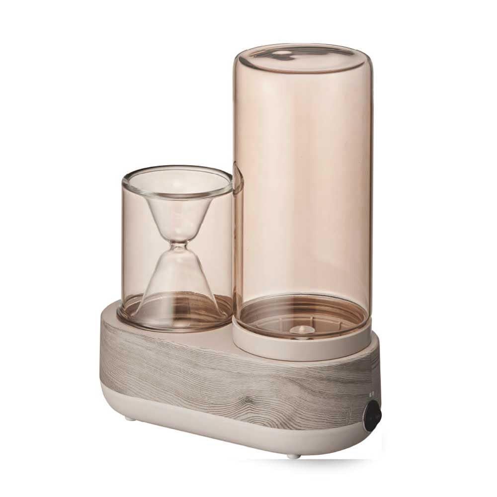 【寝室専用の加湿器】ドウシシャ 加湿器 スチーム式 容量1.6L 木造3畳 プレハブ6畳 加湿量200ml/h 連続加湿時間8時間 サーモスタット 温度ヒューズ ガラス仕様 Korobaan 200S ナチュラルウッドma