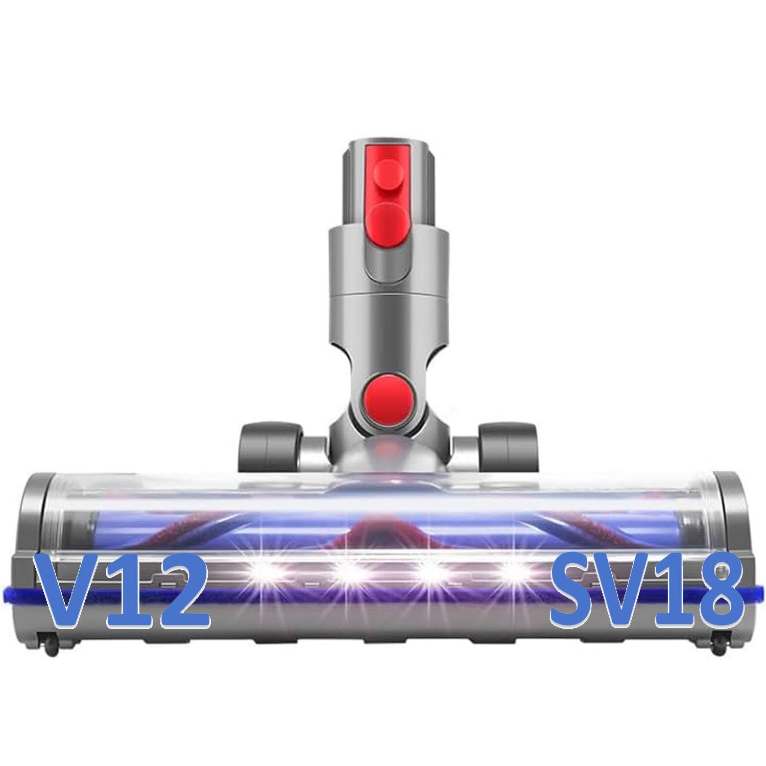 ダイソン sv18 ヘッド、V12 ヘッド、V12Slim ソフトローラークリーナーヘッド、モーターヘッド LED照射 カーペットに使用できる 掃除機部品 交換ヘッド 正品じゃない [並行輸入品]ma