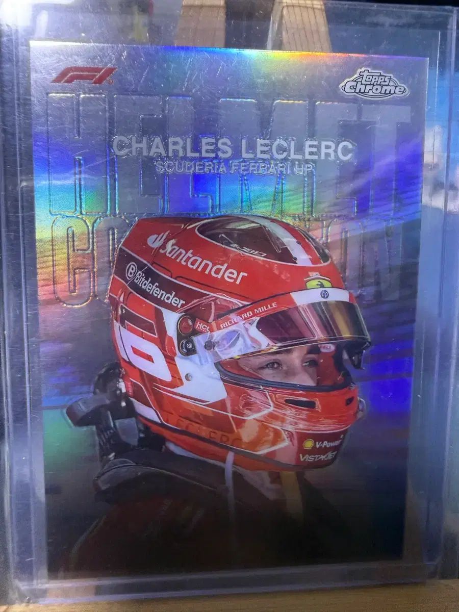 トップスクロムF1 ルクレール ヘルメット カード