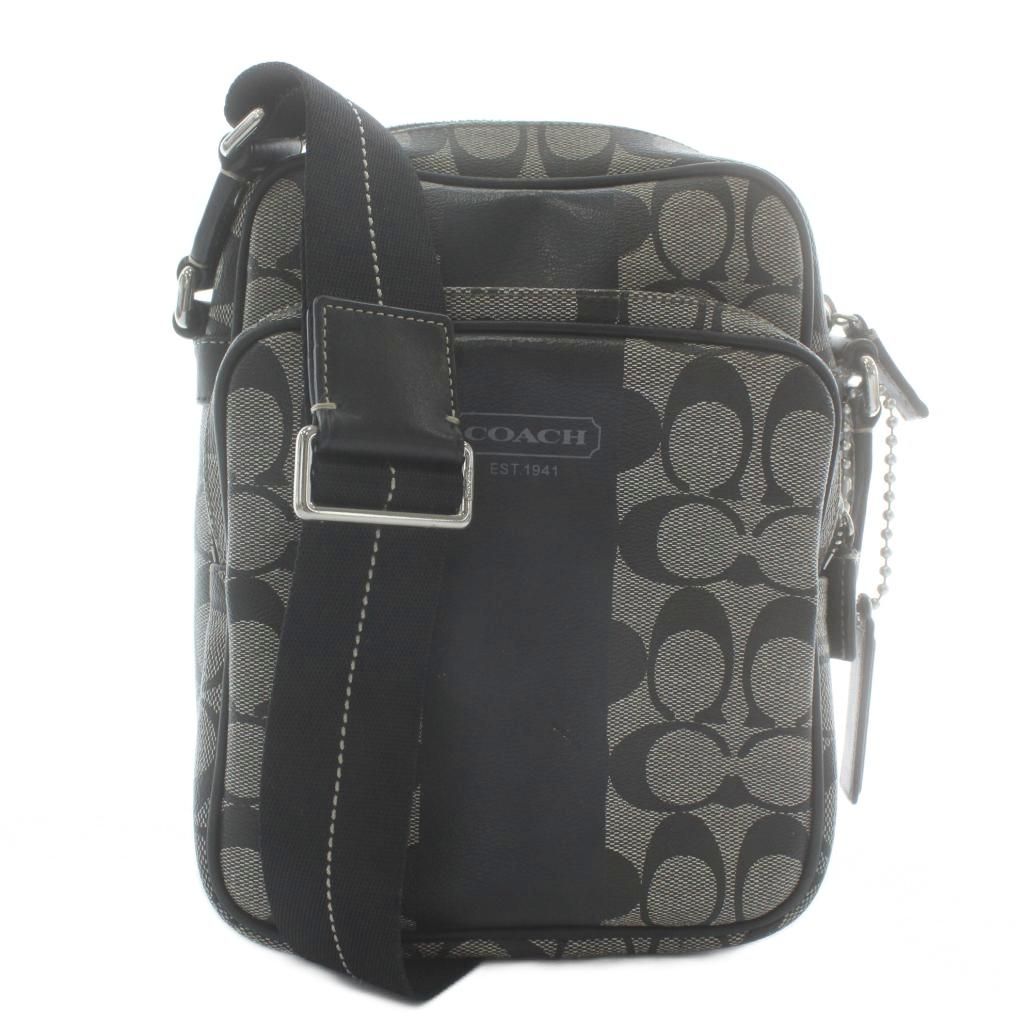 COACH コーチ シグネチャー ショルダーバッグ 斜めがけ F70589 コーチ COACH ショルダーバッグ PVC レザー ヘリテージ シグネチャー