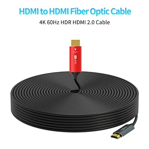 Twozoh HDMI 光ファイバーケーブル 20M 4Kファイバー HDMI コード 4K Twozoh HDMI 光ファイバーケーブル 20M 4Kファイバー HDMI コード 4K