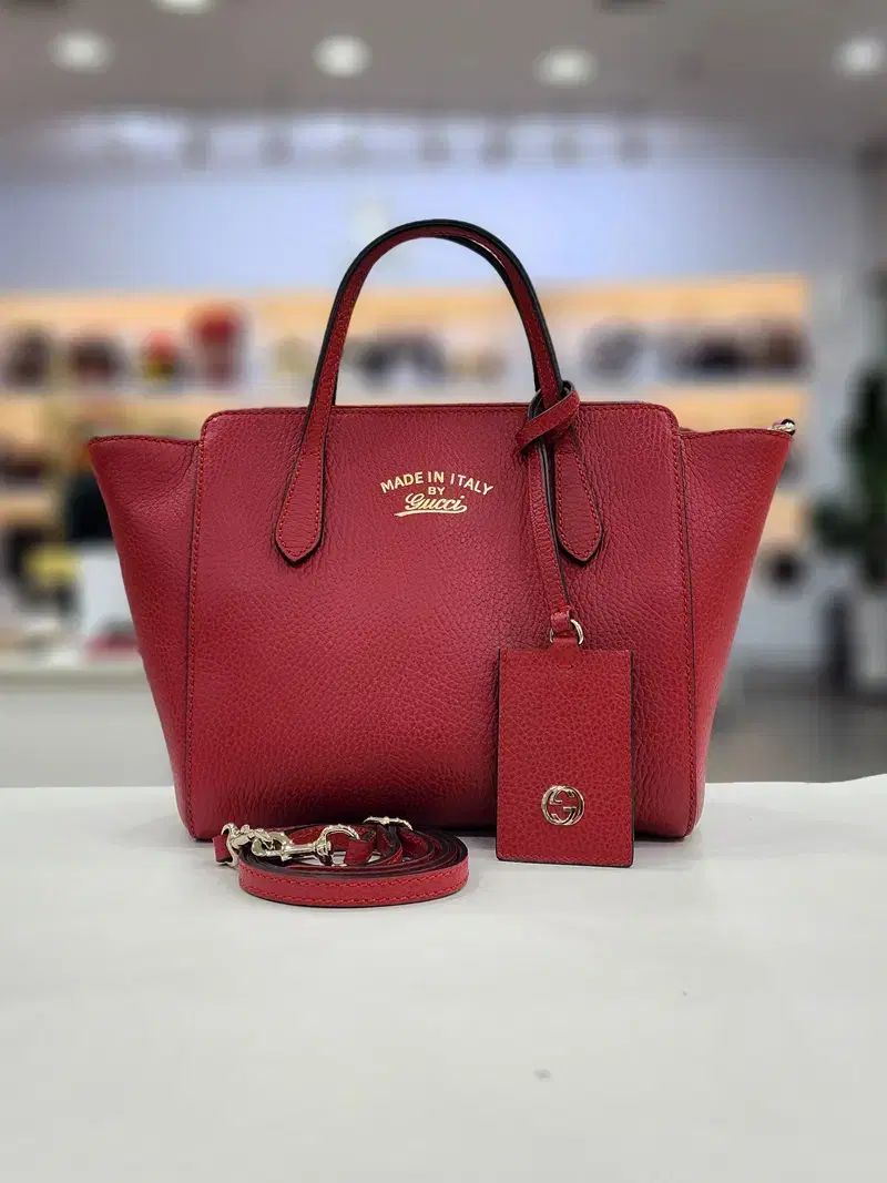 グッチ SWING ミニ レッド ショルダーバッグ 368827