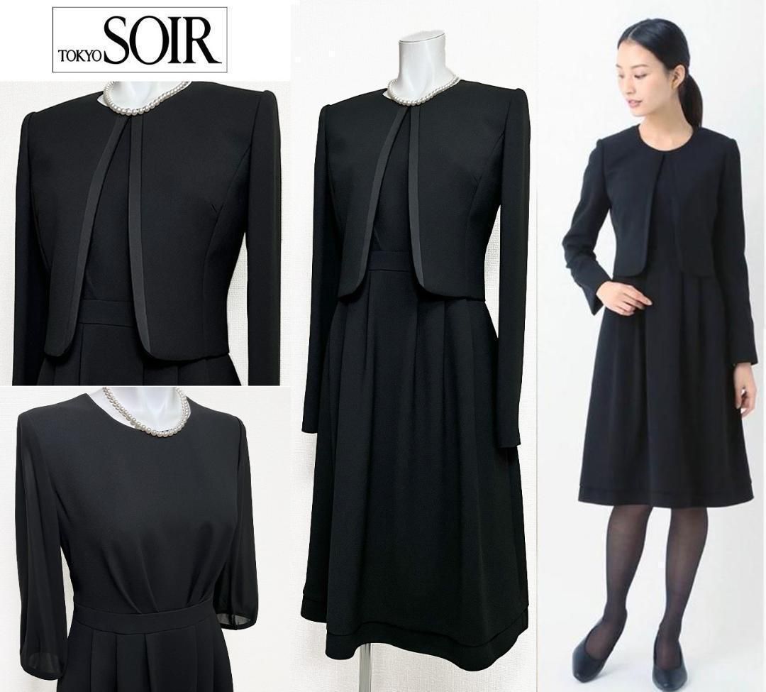 〇当日発送可!ソワールぺルル 東京ソワール 高級喪服礼服 上品なデザイン