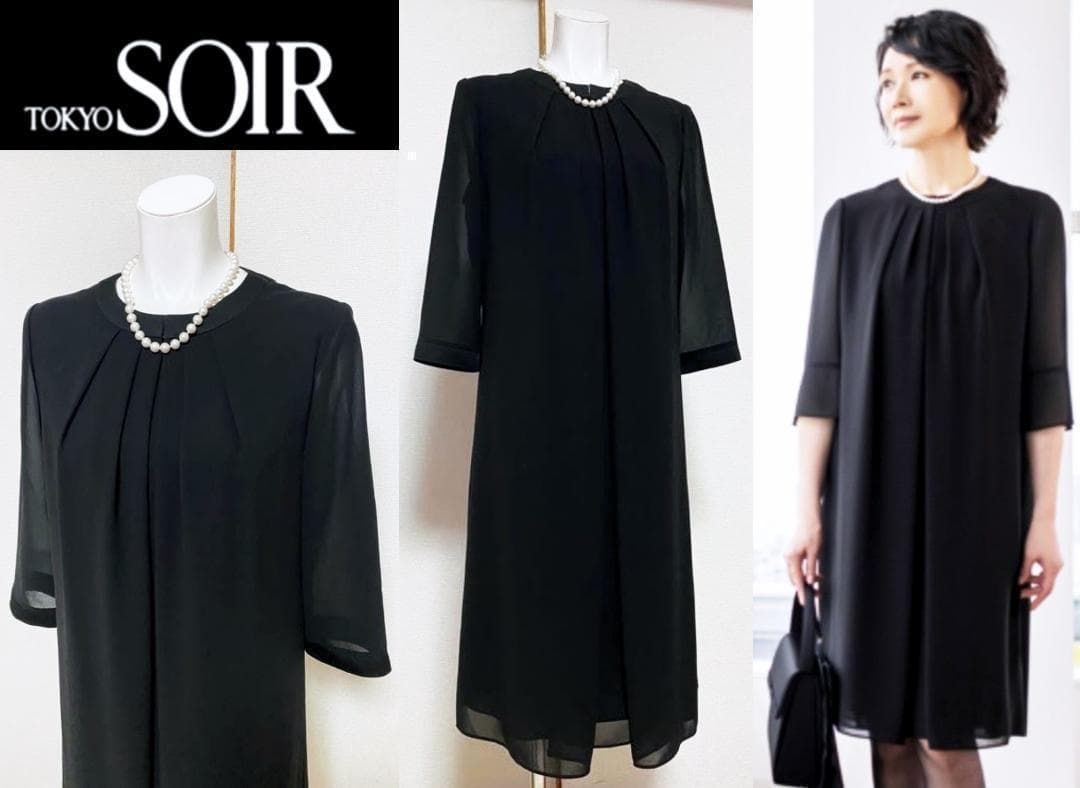 ◎当日発送可能【新品タグ付】東京ソワール　高級喪服礼服　ワンピース∥□