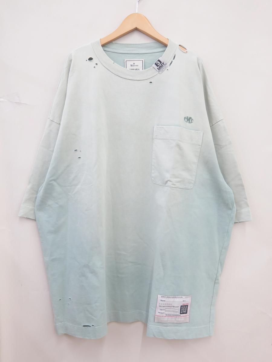 ★6911☆Maison MIHARA YASUHIRO ミハラヤスヒロ B12TS621 24SS Sunfaded Huge Tee オーバーサイズTシャツ　40