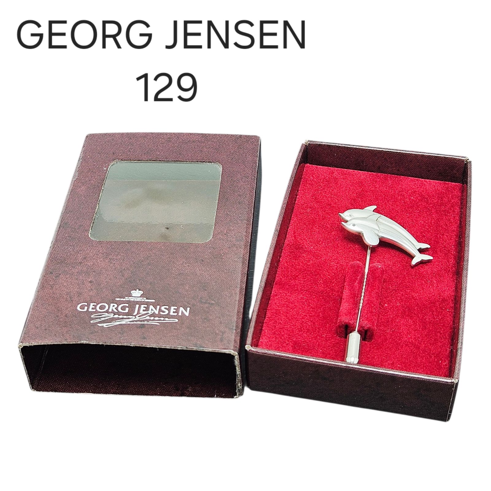 GEORG JENSEN ブローチ No.129 イルカ 925S - メルカリ
