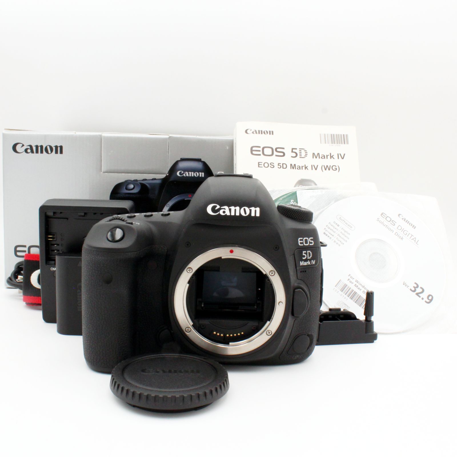 わずかシャッター数21197枚【新品級】CANON EOS 5D Mark IV ボディ#9909