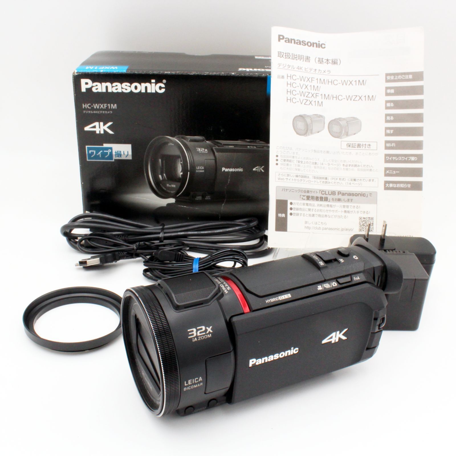 【新品級】PANASONIC ブラック HC-WXF1M-K#9951