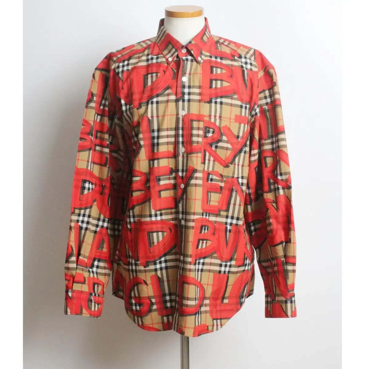 バーバリー グラフィティ チェック シャツ XL(105)