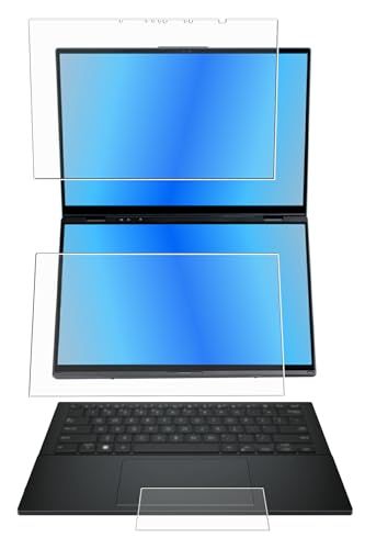 【新品】[3枚組(画面+セカンドディスプレイ+タッチパッド)] ClearView ASUS Zenbook DUO 2025/24 UX8406 14インチ用 液晶 保護 フィルム AR/マット ハイブリッド 高機能 反射低減 日本製 ac56df51