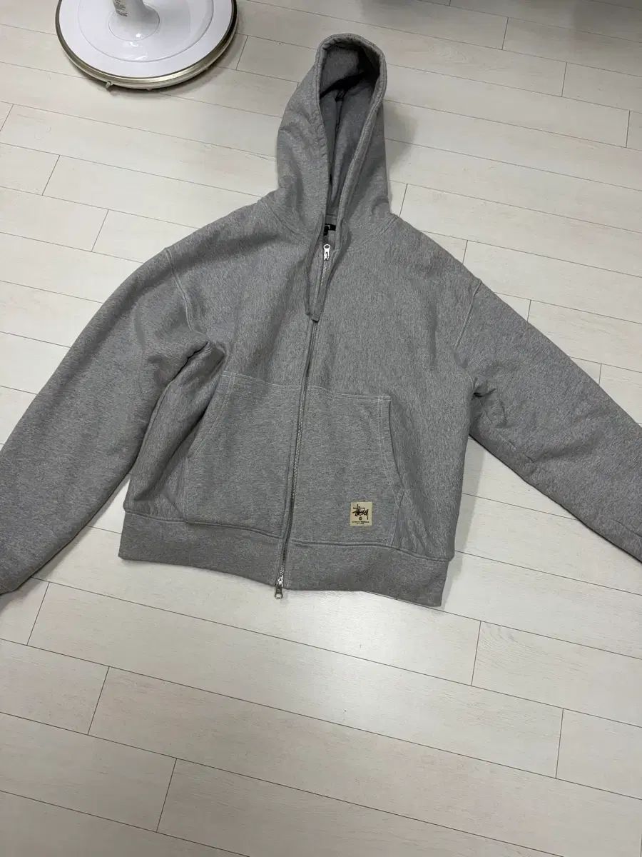 STUSSY ダブル フェイス フーディー ジップアップ ツーウェイ L サイズ