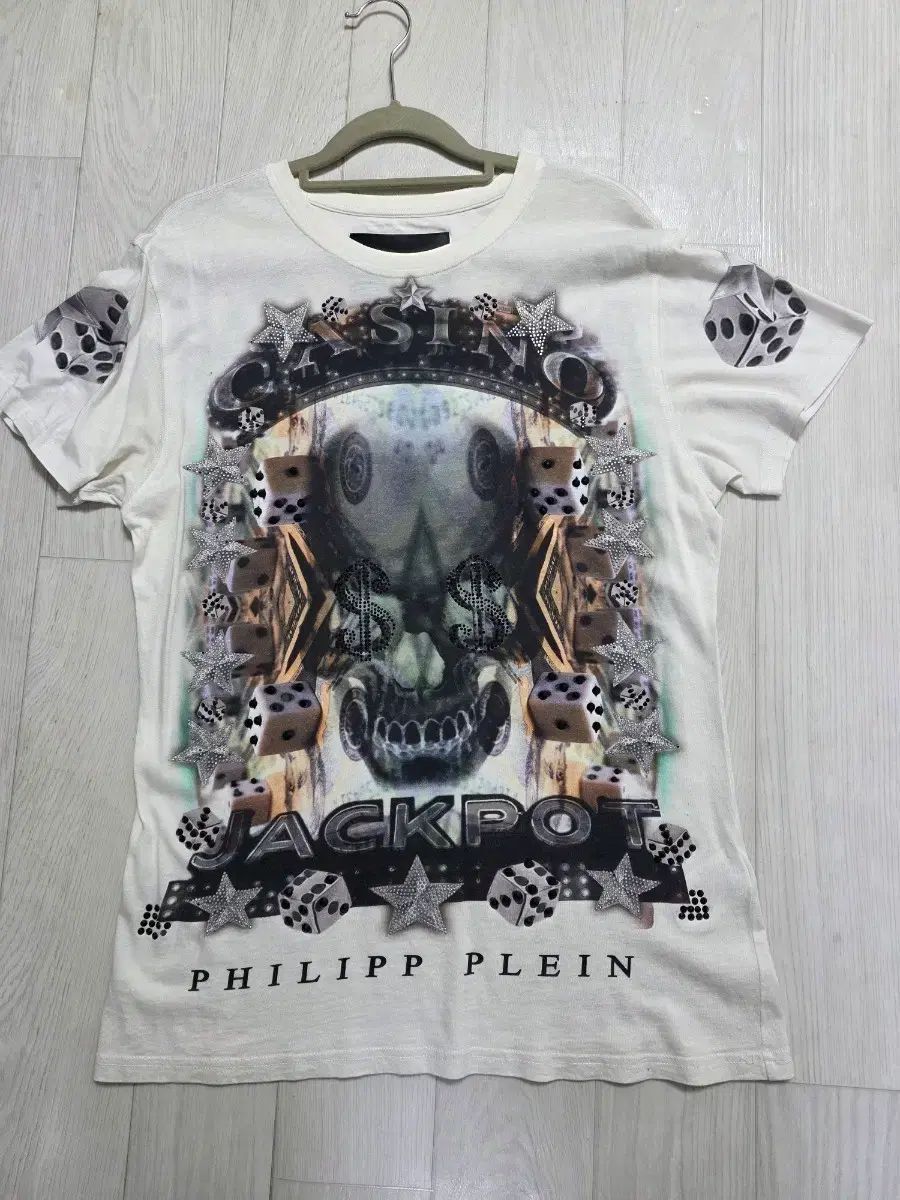 PHILIPP PLEIN(フィリッププレイン) スカル プリンティング 半袖 Tシャツ ユニセックス