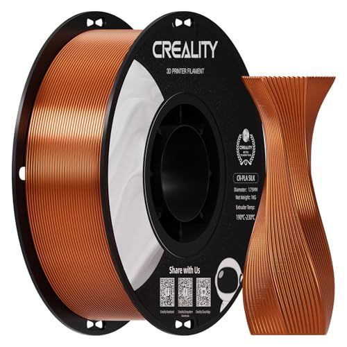 Creality CR-Silk Filament PLA Silk 1.75mm Diameter Net Weight 1 kg (2.2 LBS) Dimensional Accuracy ± 0.02mm 3D Printer Filament 3D Printer Modeling Material PLA Filament Spool Modeling Material Reinforced Toughness Smooth 09948e7c