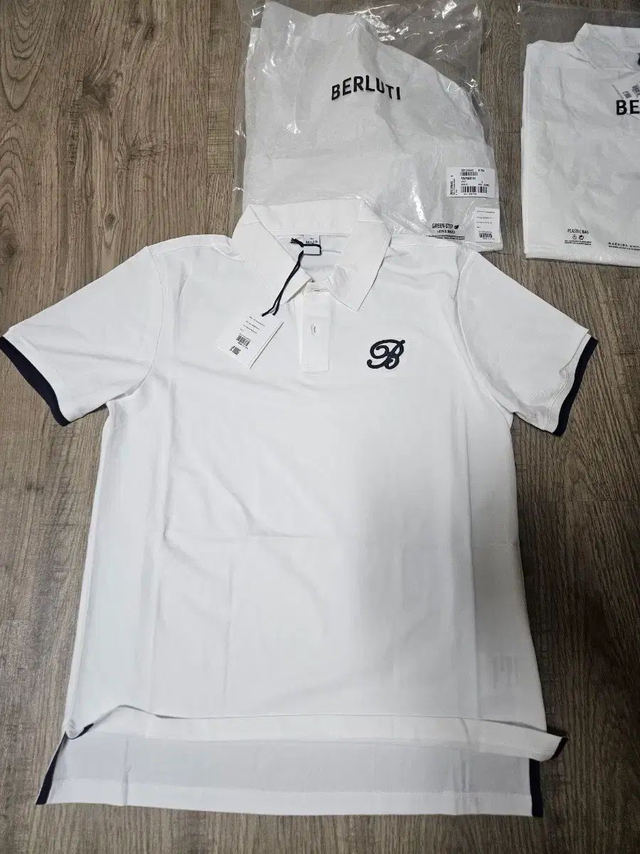 ベルルッティ 白 半袖 ポロTシャツ