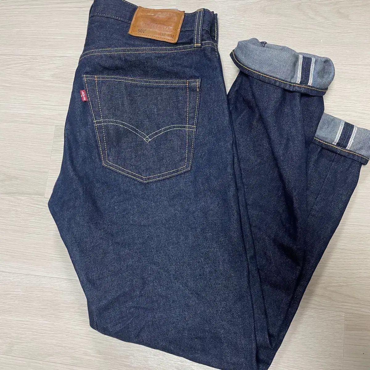 リーバイス プレミアム 501 セルビッジ デニムパンツ