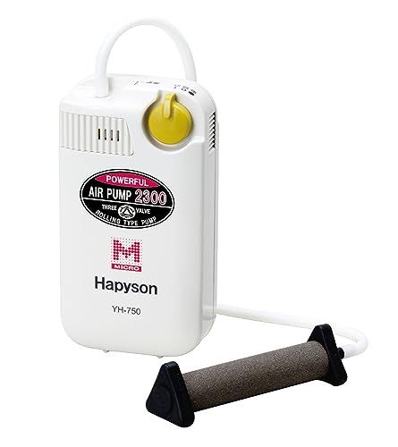 ハピソン(Hapyson) 【メーカー3年保証対応】 ブクブク 乾電池式エアーポンプ (マーカー機能付） YH-750ts