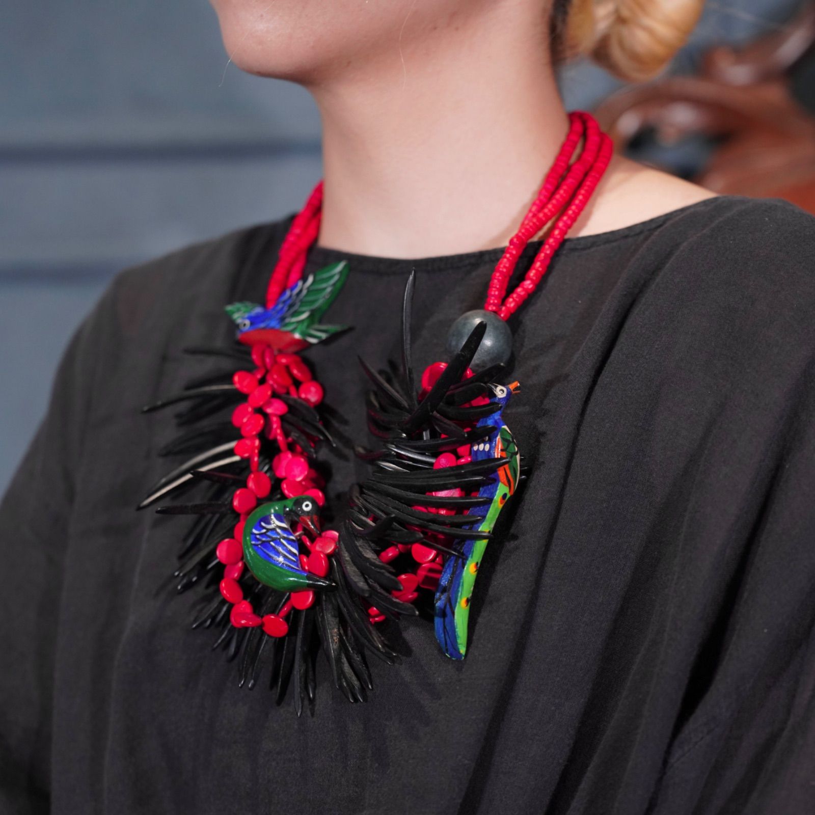 USA VINTAGE BIRD DESIGN NECKLACE/アメリカ古着鳥さんデザインネックレス