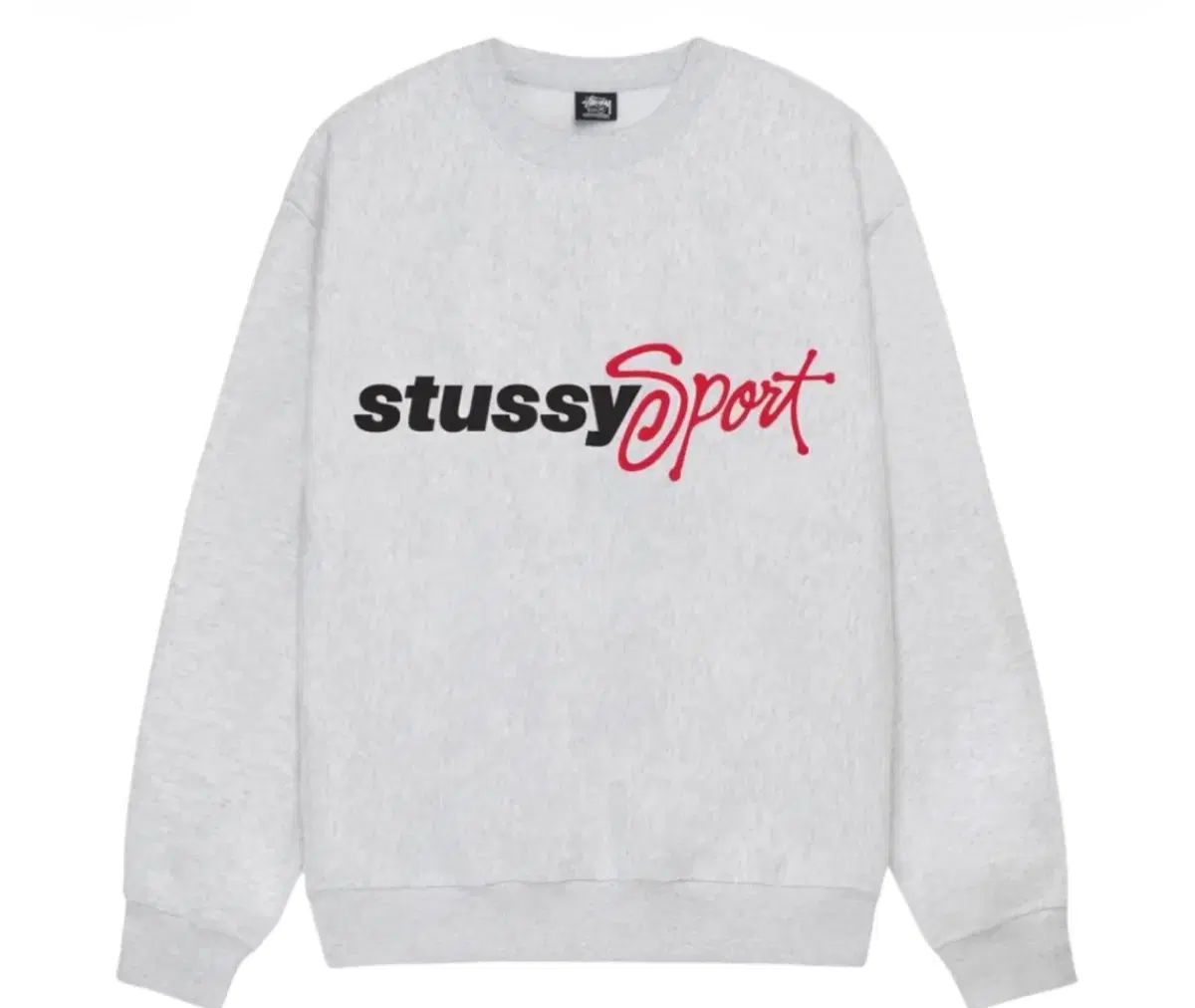 STUSSY スポーツ スクリプト クルー アッシュ ヘザー L