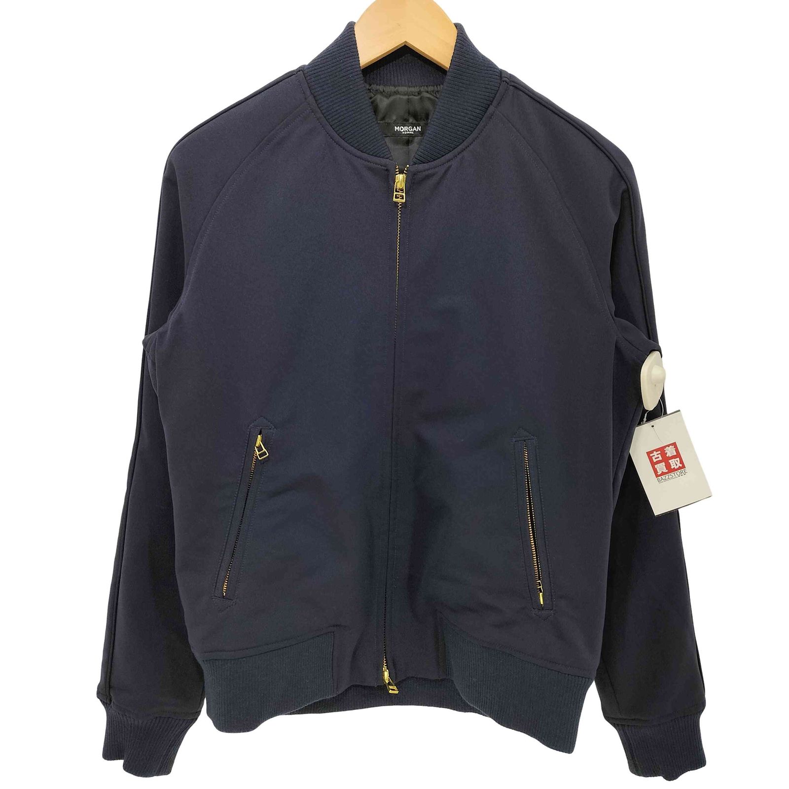 モルガンオム MORGAN HOMME ナイロン ジップアップ ブルゾン メンズ 