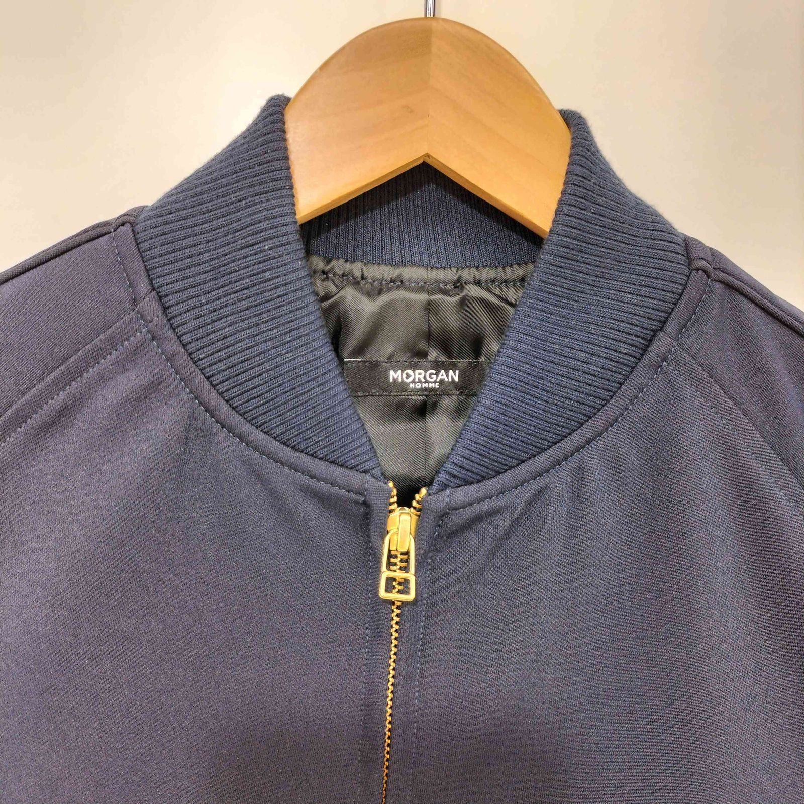 モルガンオム MORGAN HOMME ナイロン ジップアップ ブルゾン メンズ 