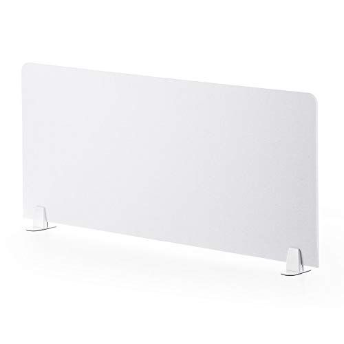 サンワダイレクト パーテーション 卓上 幅100×高さ47.1cm デスク 仕切り フェルト素材 ホワイト 100-DPT004Wma