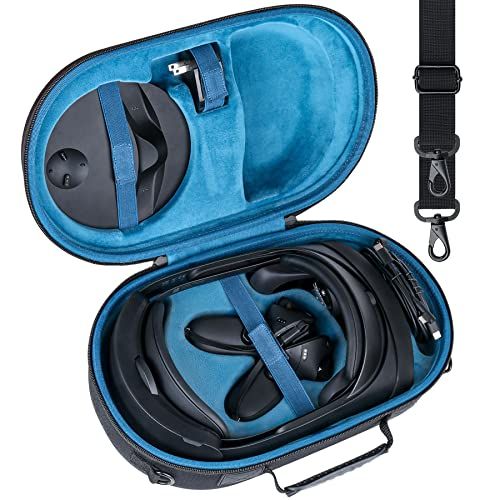 【Aenllosi 専用収納ケース】互換品 Meta Quest 3/Quest Pro VRヘッドセット スーツケース 傷や衝撃に強い ブルー（ケースのみ）★m 41e94e06