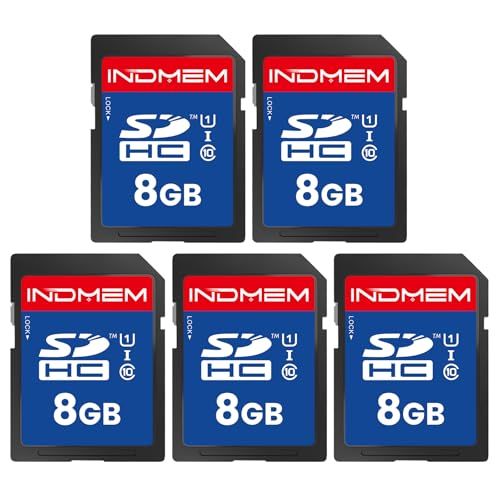 INDMEM SDカード 8GB SDHC メモリーカード UHS-I U1 Class10 高速 Full HD デジタルカメラ ビデオ 撮影 5枚セットt 6,855円