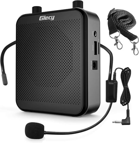 拡声器ポータブル小型メガホン30W USB microSD 対応 拡声器ハンズフリー 付スピーカー 有線ヘッド マイク付き イベント 講演 運動会 選挙 防災用 店頭販売 観光ガイドなどに最適! (G300)wb 72ed0c0e