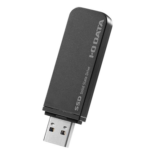 IODATA スティック SSD 500GB USB-A 5Gbps 3.2Gen1対応 読込430MB/s 【Windows/Mac/Chrome】小型 ポータブル 日本メーカー R-SSSA-UT500t