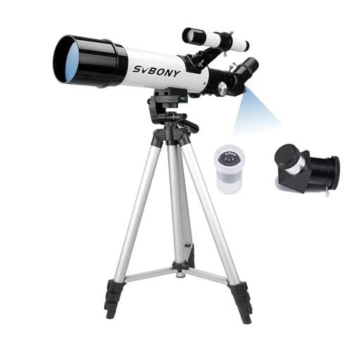 SVBONY SV501P 天体望遠鏡 望遠鏡セット初心者 60mm大口径 天体望遠鏡 土星の輪が見える 日本語説明書付き 天頂プリズム 望遠鏡 天体観測 星座 スマホ撮影 伸縮式三脚 組立て簡単 軽量 てんたいぼうえんきょう ぼうえんきょう b90c007c