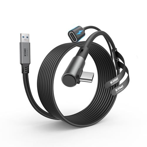 KIWI design リンクケーブル 充電可能 Quest 3/Quest 3S/Quest 2/Pro/Pico 4/Pico 4 Ultraに対応 linkケーブル 5M usb c ケーブル アクセサリー 5Gbps 高速データ転送 bed5f020