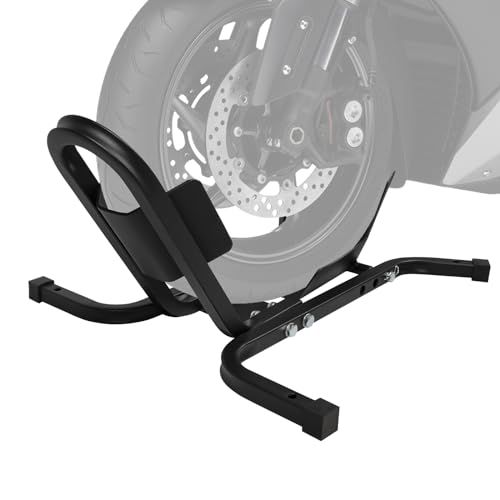 Donext フロントホイールクランプ バイクスタンド タイヤ固定スタンド 17インチ?21インチ対応 耐荷重550KG/1200LBS バイク展示 ブラックAR 5f9b3e0e