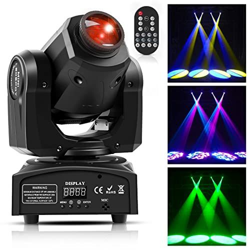 【新品】50W ムービングライト ムービングヘッド ステージライト 舞台照明 リモコン付き LED RGBW DMX512 高演色性Ra?90 音声制御 スポットライト カラーライト 調光 ステージ パーティー ディスコ 舞台 結婚式 コンサート クラブ に最