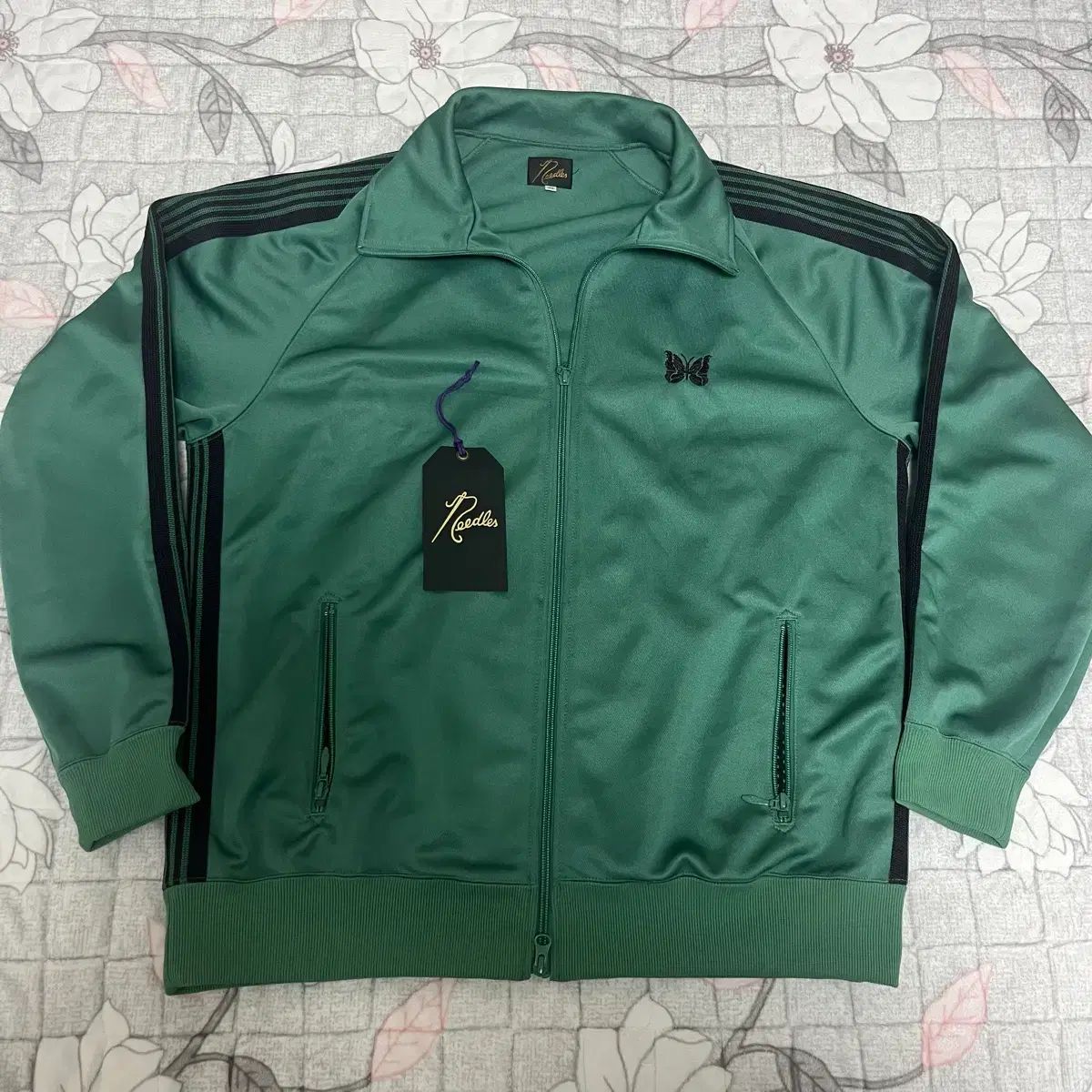 XL ニードルズ トラックジャケット ポリ スムース エメラルド