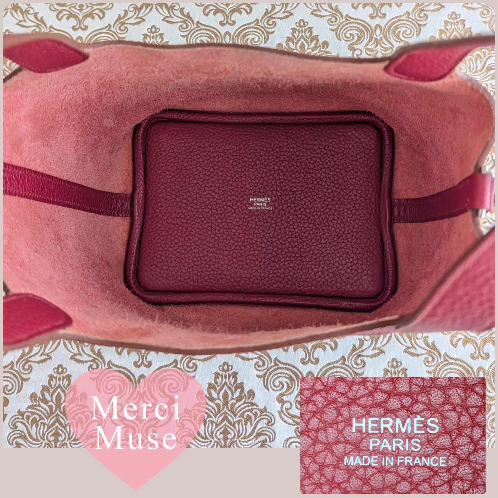 ❤お得なお品❤ピコタンロックPM18 ルビーxシルバー金具 エルメス □R