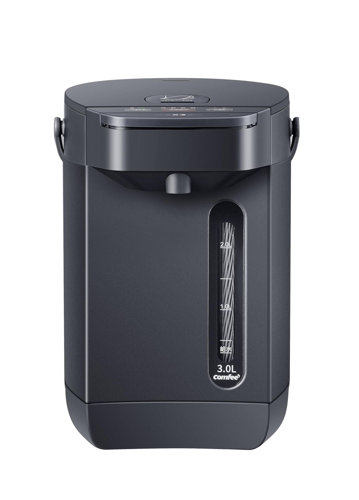 COMFEE' 電気ポット 電動お湯ポット 3L マイコン 保温温度調整 安全ロック 湯量選択 機能 省エネ インディゴグレー★m d85b6839
