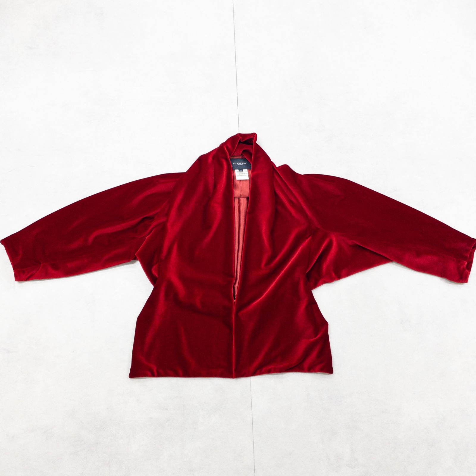 BURBERRY LONDON ベルベッド・ジャケット BURBERRY LONDON バーバリーロンドン ボレロジャケット ベルベット