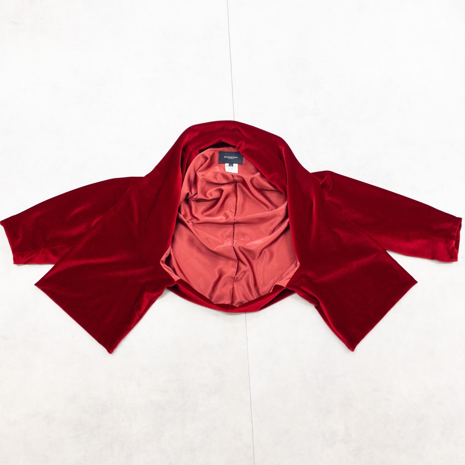 BURBERRY LONDON バーバリーロンドン ボレロジャケット ベルベット