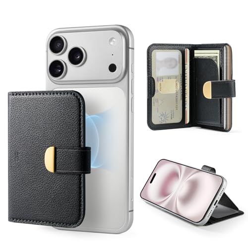[ESR] Aura Clutch Magnetic Wallet for Women, 5 Card Holder, RFID Blocking Function, Magnetic Wallet with MagSafe Stickers, iPhone 17e/17/16/15/14/13/12 Series (excluding Mini) and some 3a398ea8
