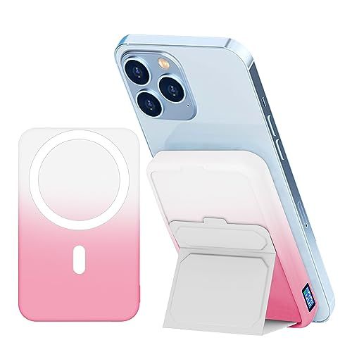 LUCKYDUO モバイル バッテリー 10000mAh 大容量 マグネット式 ワイヤレス 【15Wワイヤレス/PD22.5W出力】 3台同時充電 PSE認証済み 折りたたみ式 スタンドiPhone 15 / 14 / 13 / 12シリーズ 603388c0