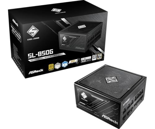 【新品】ASRockSteel Legend 次世代GPU対応PC電源ユニット850WPCIe5.1対応80PLUS GOLDATX 3.1フルモジュラー 12V-2x6 ケーブル付属SL-850G 8abe40e6
