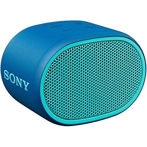 ソニー(SONY) ワイヤレスポータブルスピーカー SRS-XB01 L : 防水 Bluetooth スマホなしで操作可能 ストラップ付属 2018年モデル / マイク付き/ ブルーt