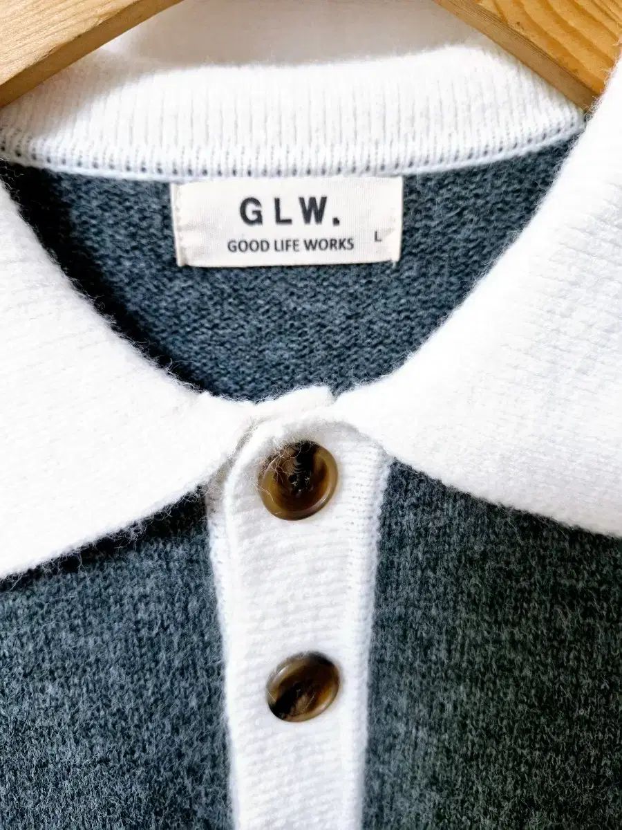 GLW GOOD LIFE WORKS(グッドライフワークス) オーバーサイズ ブークレ KARA（カラ） ニット チャコール