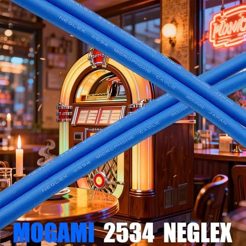 MOGAMI 2534 RCAオーディオラインケーブル 2本セット | REAN (NEUTRIK) NYS366BG採用 | 4芯OFC無酸素銅 |Kester44ハンダ結線【最高の音質と信頼性】NYS366BG (ブルー, 50cm)(沖 68fa13b4