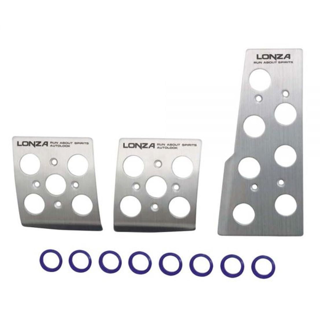 ナポレックス(Napolex) LONZA 車用アルミペダル MT車専用 ペダルセット スポーツペダル アクセル寸法139x63mm カー用品 LZ-302kk d31de3aa
