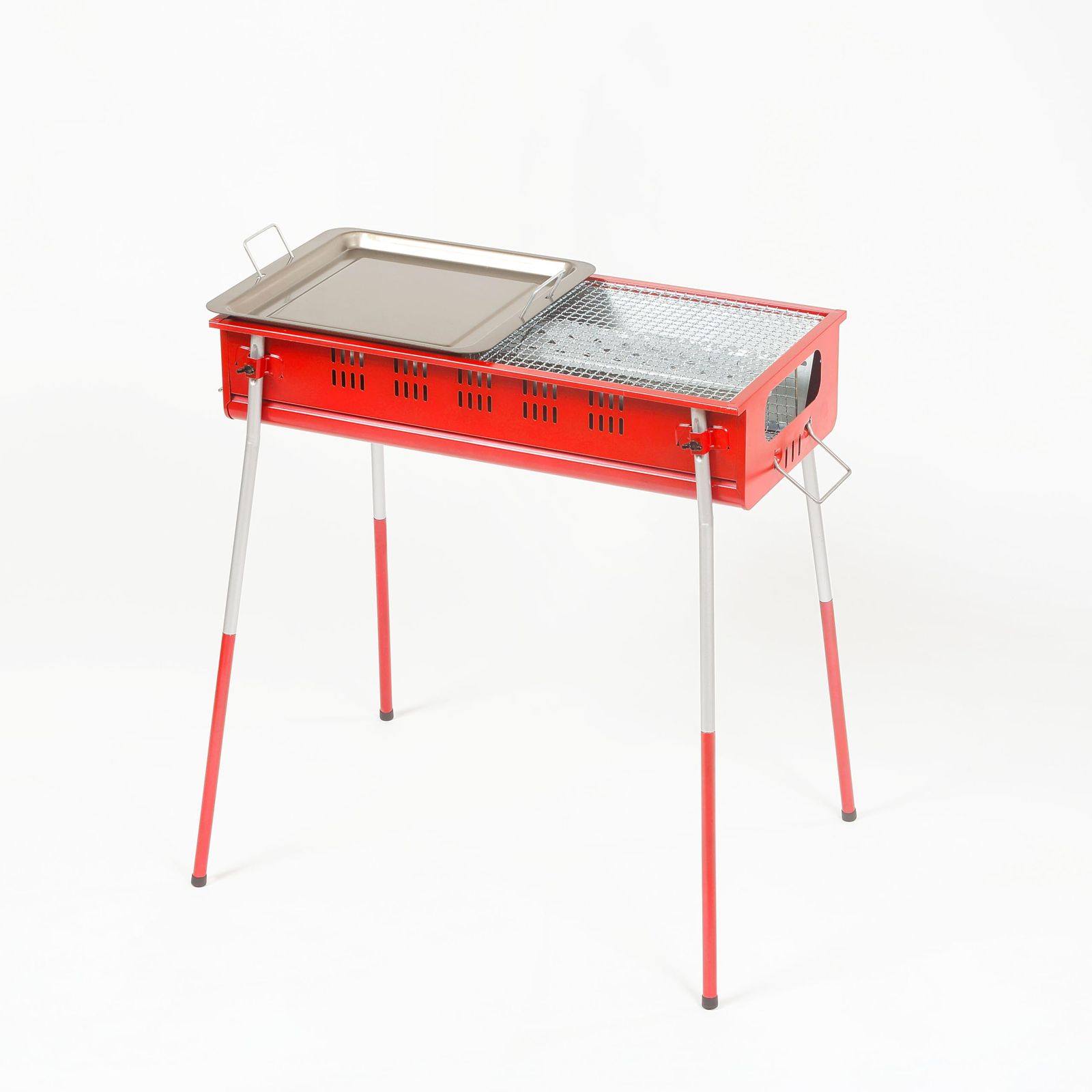 【新品】グリーンライフ(GREEN LIFE) 日本製 バーベキュー BBQ 煙が少ない 少煙バーベキューコンロ650 鉄板付き 5~7人用 CB-650S 703596b4
