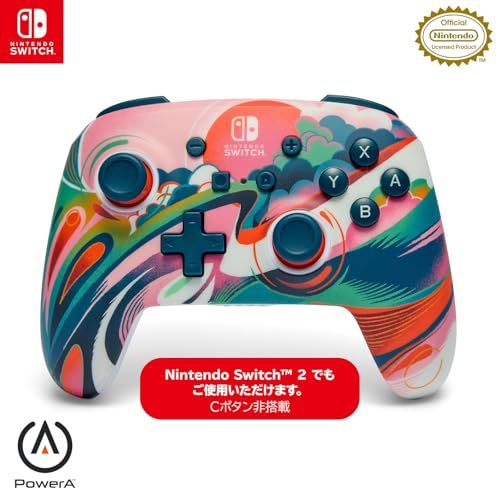 【新品】【任天堂ライセンス商品】PowerA パワーエー エンハンスド・ワイヤレスコントローラー for Nintendo Switch - リキッドサンセット【国内正規品 】NSGP0351JP-01 ce845457