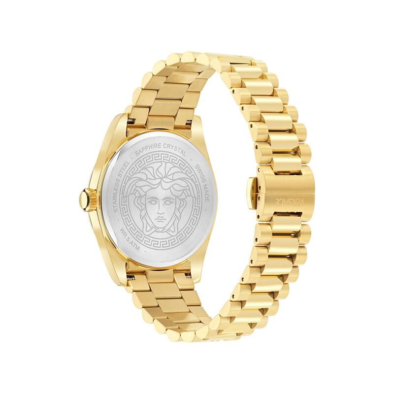ヴェルサーチ メンズ アクセサリー 腕時計 Versace Mens Millennium Analogue Quartz Watch WhiteGold ホワイト