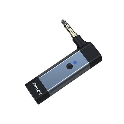 Bluetoothトランスミッター - 3.5mm AUXジャック搭載、デュアルリンク、APTX対応（テレビ/飛行機/ジム/MP3用）ワイヤレスオーディオアダプター送信機コンバーター、旅行・フライト対応。2台のAirpods/Bluetoot e3977662